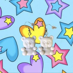 Handmade bear earrings!